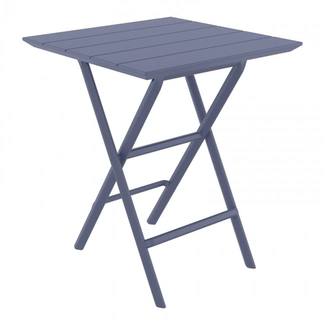 HELEN DARK GREY 60Χ60X74εκ. ΤΡΑΠΕΖΙ ΠΤΥΣ/ΝΟ ΠΟΛ/ΝΙΟΥ