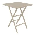 HELEN TAUPE 60Χ60X74εκ. ΤΡΑΠΕΖΙ ΠΤΥΣ/ΝΟ ΠΟΛ/ΝΙΟΥ