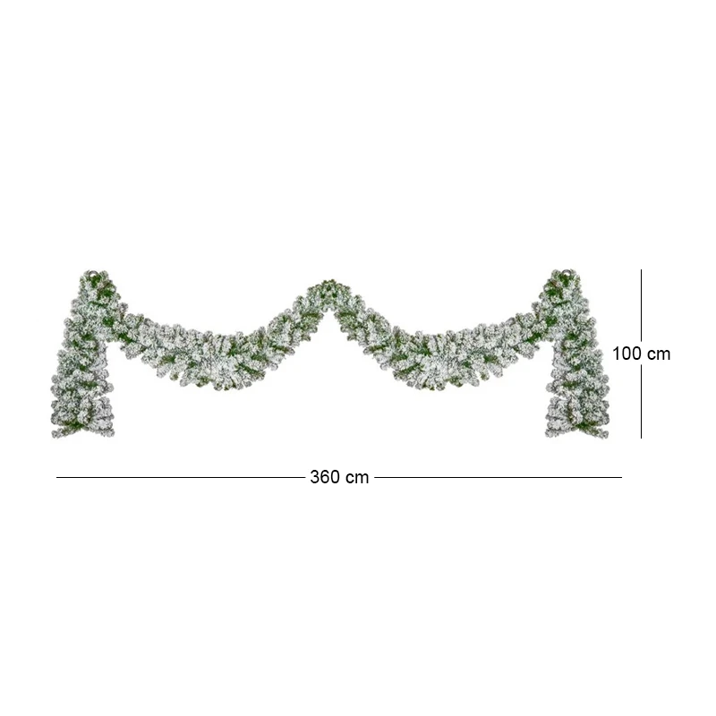 XMAS SNOWY GARLAND 360X100CM THEATRICAL SCENERY
