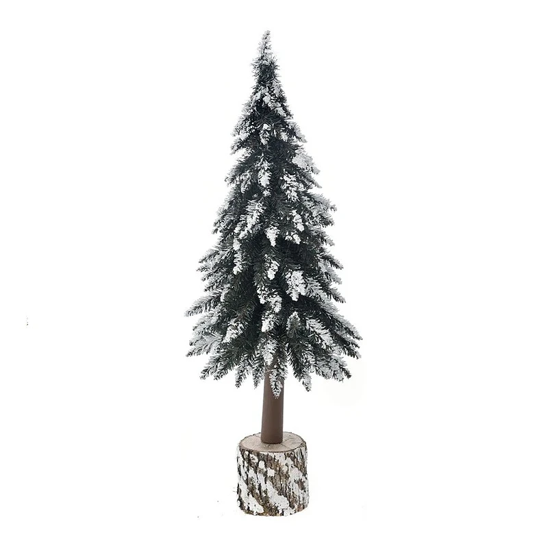 NATURAL TRUNK SNOWY CHRISTMAS TREE 100CM