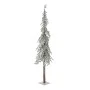 CHRISTMAS FROSTED PENCIL TREE 210CM WITH REAL WOOD TRUNK ON METAL BASE