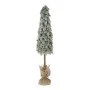 XMAS SNOWY CONE TREE IN JUTE BAG 80CM