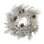 SNOWY WREATH WITH WHITE BERRIES AND PINE CONES 40CM
