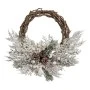 SNOWY WREATH WITH WHITE BERRIES AND PINE CONES 50CM