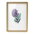 GOLD EMBOSSED METAL FRAME 16,5X11CM
