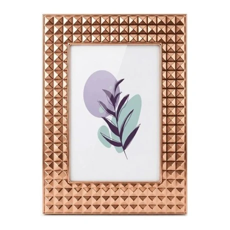 GOLD EMBOSSED METAL FRAME 19X14CM