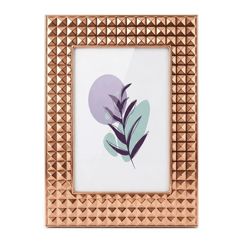 GOLD EMBOSSED METAL FRAME 19X14CM