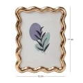 WAVY PHOTO FRAME IN GOLD COLOR 17X12CM
