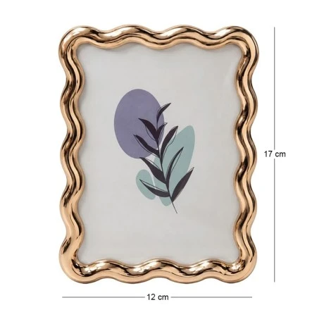 WAVY PHOTO FRAME IN GOLD COLOR 17X12CM