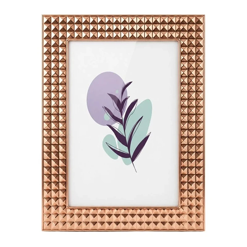 GOLD EMBOSSED METAL FRAME 21,5X16,5CM