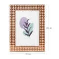 GOLD EMBOSSED METAL FRAME 21,5X16,5CM