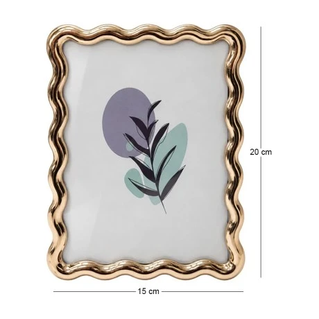 WAVY PHOTO FRAME IN GOLD COLOR 20X15CM