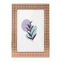 GOLD EMBOSSED METAL FRAME 29X24CM