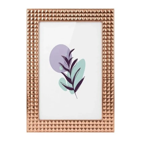 GOLD EMBOSSED METAL FRAME 29X24CM