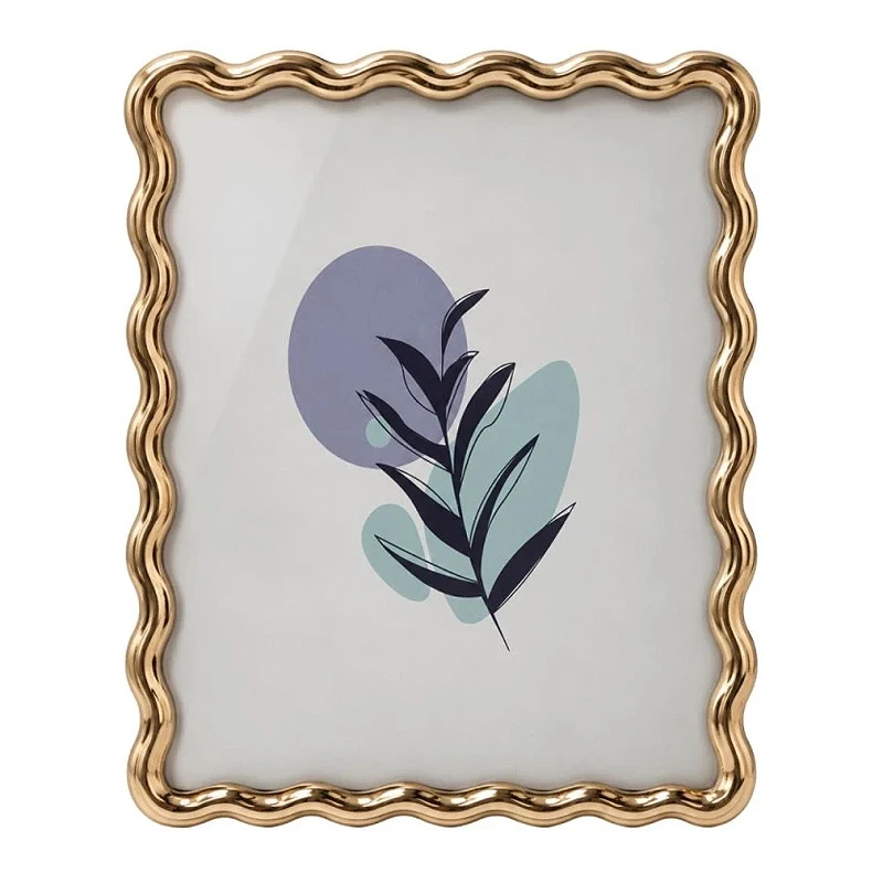 WAVY PHOTO FRAME IN GOLD COLOR 27X22CM