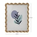 WAVY PHOTO FRAME IN GOLD COLOR 27X22CM