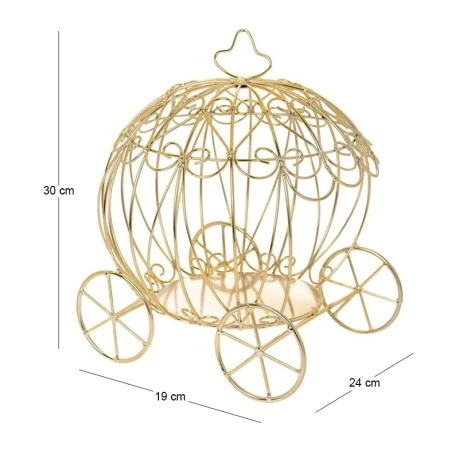 ΧΡΥΣΗ ΜΕΤΑΛΛΙΚΗ ΔΙΑΚΟΣΜΗΤΙΚΗ ΑΜΑΞΑ 24X19x30EK