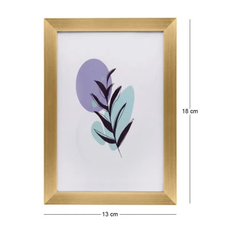 METAL PHOTO FRAME IN GOLD COLOR 18,5X13,5CM