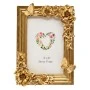 GOLD RESIN EMBOSSED BUTTERFLY PHOTO FRAME 10X15CM