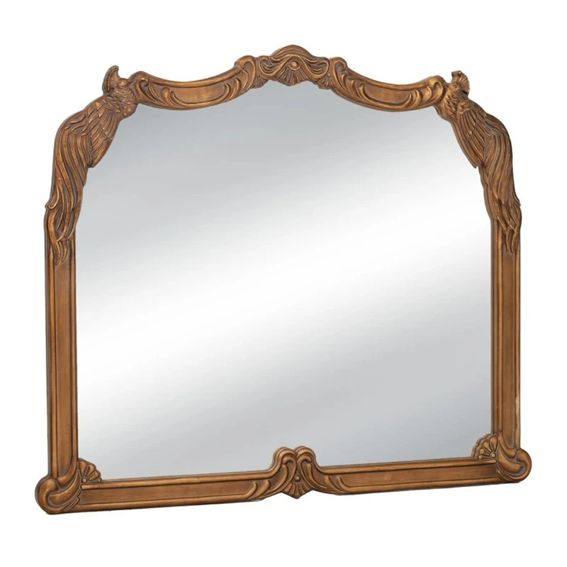 GOLD VINTAGE WALL MIRROR 102X88CM