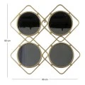 ΧΡΥΣΟΣ ΜΕΤΑΛΛΙΚΟΣ ΚΑΘΡΕΦΤΗΣ FOUR MIRRORS 60x60x3EK