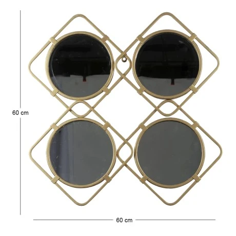 ΧΡΥΣΟΣ ΜΕΤΑΛΛΙΚΟΣ ΚΑΘΡΕΦΤΗΣ FOUR MIRRORS 60x60x3EK