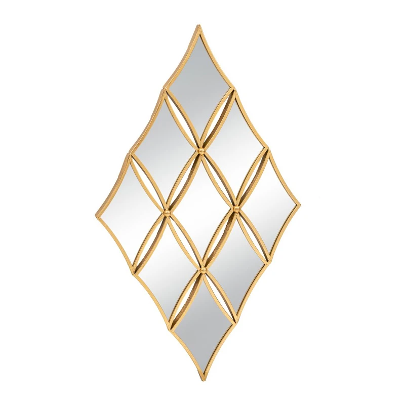 GOLD METAL FRAME WALL MIRROR 58X95 CM