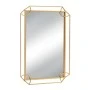GOLD METAL RECTANGLE WALL MIRROR 60X4X90CM