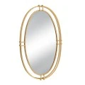 GOLD METAL OVAL WALL MIRROR 52X5X87CM