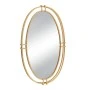 GOLD METAL OVAL WALL MIRROR 52X5X87CM