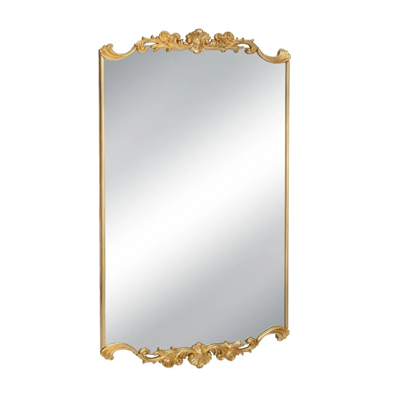 VINTAGE GOLD MDF AND RESIN WALL MIRROR 60X3,5X101CM