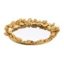 GOLD RESIN  EMBOSSED BUTTERFLY TRAY  27X20X4CM