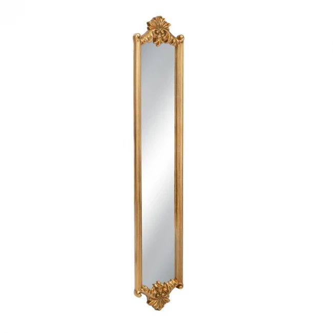 VINTAGE GOLD PU WALL MIRROR 24X5X139CM