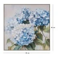 HYDRANGEA ΠΙΝΑΚΑΣ ΜΕ ΛΕΥΚΗ ΠΑΛΑΙΩΜΕΝΗ ΚΟΡΝΙΖΑ ΣΕ ΤΥΠΩΜΕΝΟ ΚΑΜΒΑ 80Χ80ΕΚ
