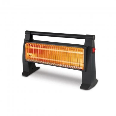 LUXELL LX-2819 1200W electric quartz heater with 2 lamps in black color 50x13x26cm.