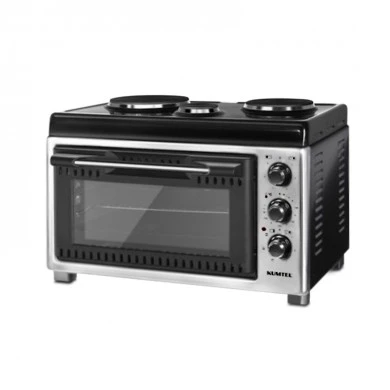 Kumtel electric oven 42L with 3 hotplates color black 58x42x36cm.