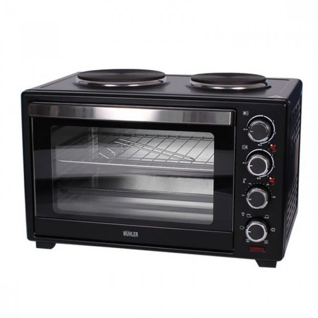 Muhler MN-3809 electric oven of 1600 watt and 38 liters in black color