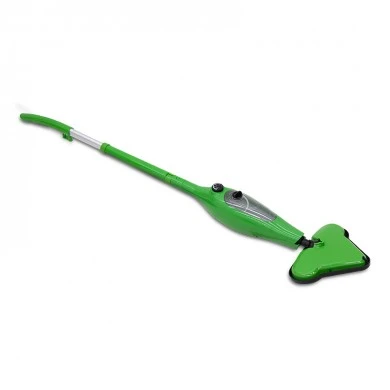Electric steam cleaner with complete set in green color 28x21x127cm.