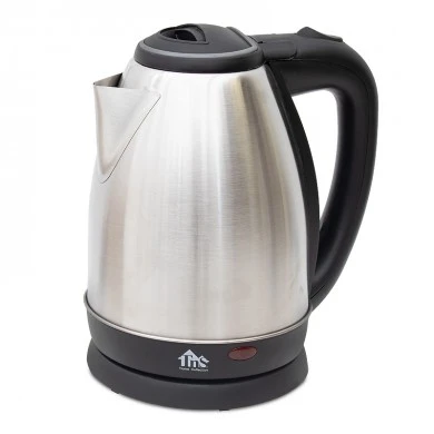 Stainless steel electric kettle of 1,8 capacity and 2000W in silver color 22x22x25cm.