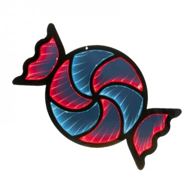 42CM INFINITY HANGING CANDY  DOUBLE FACE ILUMINATED FROM BOTH SIDES WITH EUROPEAN PLUG