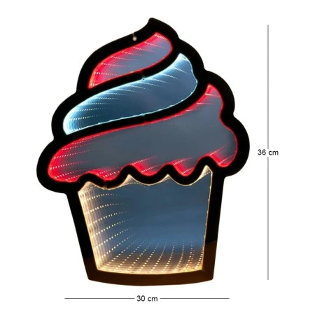 INFINITY ΦΩΤΙΖΟΜΕΝΟ ΚΡΕΜΑΣΤΟ CUPCAKE 30Χ36ΕΚ ΔΙΠΛΗΣ ΟΨΗΣ