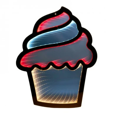 36CM INFINITY HANGING CUPCAKE  DOUBLE FACE ILUMINATED FROM BOTH SIDES WITH EUROPEAN PLUG