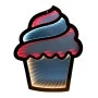 36CM INFINITY HANGING CUPCAKE  DOUBLE FACE ILUMINATED FROM BOTH SIDES WITH EUROPEAN PLUG