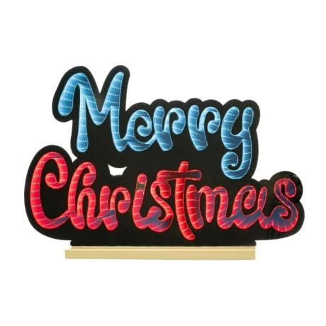 INFINITY ΦΩΤΙΖΟΜΕΝΟ MERRY CHRISTMAS 60Χ40ΕΚ ΔΙΠΛΗΣ ΟΨΗΣ ΣΕ ΞΥΛΙΝΗ ΒΑΣΗ