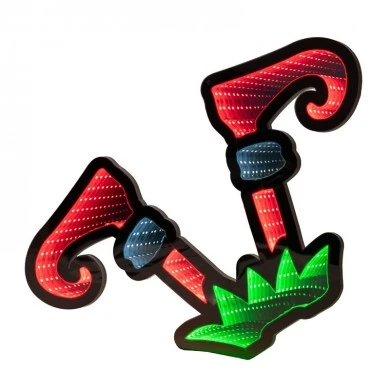 34CM INFINITY TREE DECORATION  DOUBLE FACE ILUMINATED FROM BOTH SIDES WITH EUROPEAN PLUG