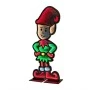 180CM INFINITY STANDING ELF WITH WOODEN BASE  DOUBLE FACE ILUMINATED FROM BOTH SIDES WITH EUROPEAN PLUG