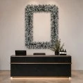 XMAS SNOWY GARLAND FRAME 120X140CM