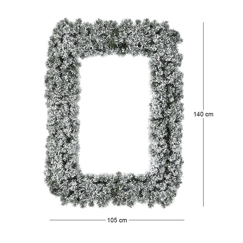 XMAS SNOWY GARLAND FRAME 120X140CM