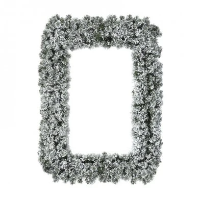 XMAS SNOWY GARLAND FRAME 105X140CM