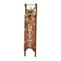 XMAS BROWN SLEDGE SIGN WITH DECORATION 20X10X90CM